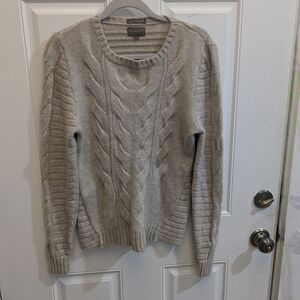 Mantovani Studio 100% Cashmere Cable Knit Sweater